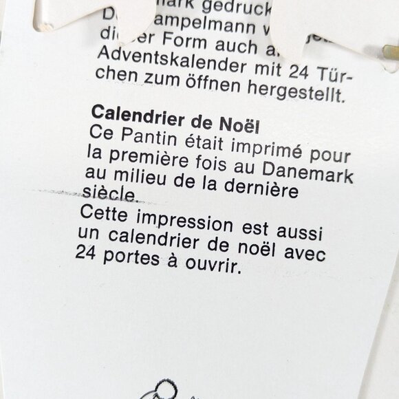 Vintage Danish Jumping Jack Santa Christmas advent calendar, creepy paper doll - Picture 14 of 15